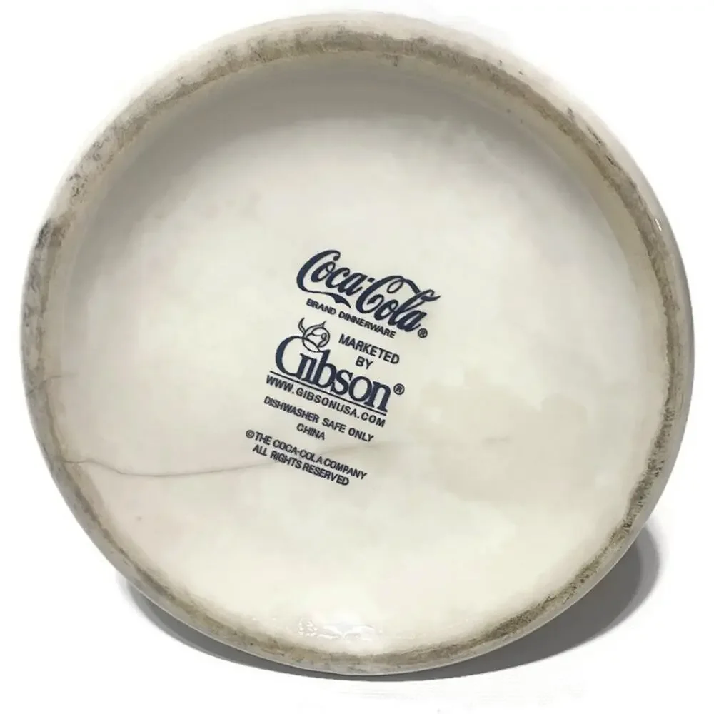 Vintage Gibson Retro Coca-Cola White Glass Pitcher 2 Quart